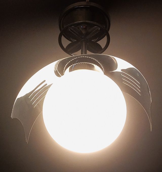 Lâmpada Futurista Space Age Opalina da Espanha, Anos 70