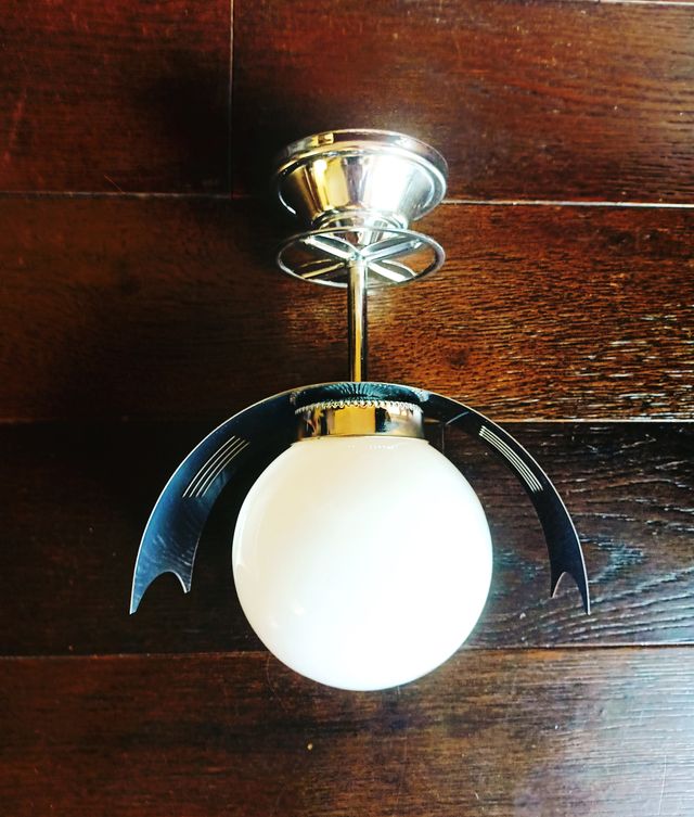 Lâmpada Futurista Space Age Opalina da Espanha, Anos 70