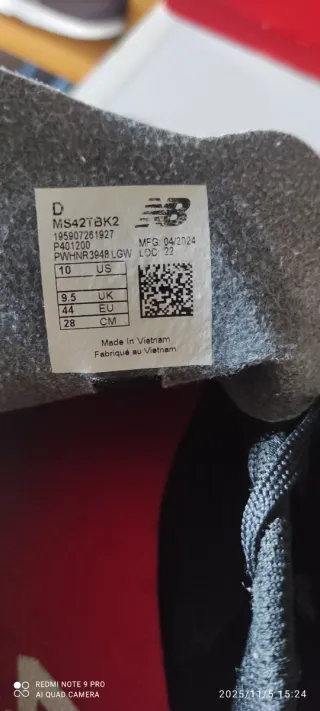 Botas New Balance MS42TBK2 Talla 44