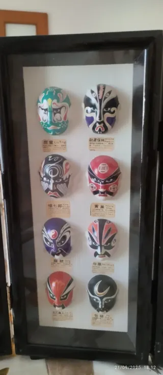 Máscaras Ópera China (Set de 4 Marcos)