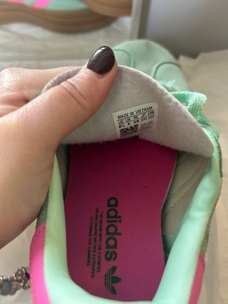 Adidas Gazelle Verde y Rosa Talla 38