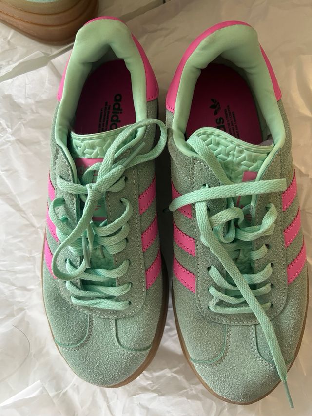 Adidas Gazelle Verde y Rosa Talla 38