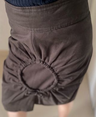 Falda marrón chocolate La primera Dama