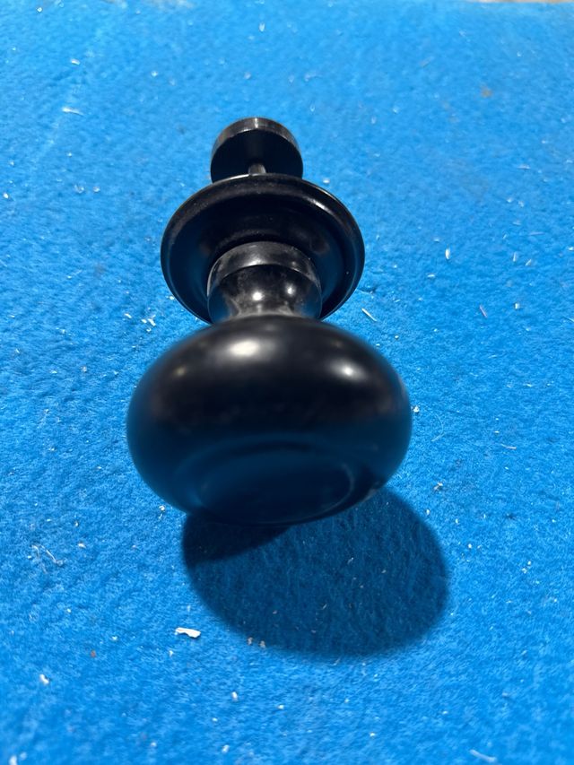 Pomo de puerta negro mate