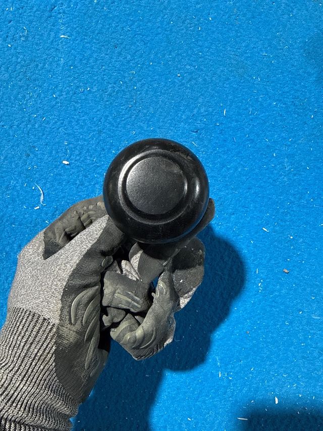 Pomo de puerta negro mate