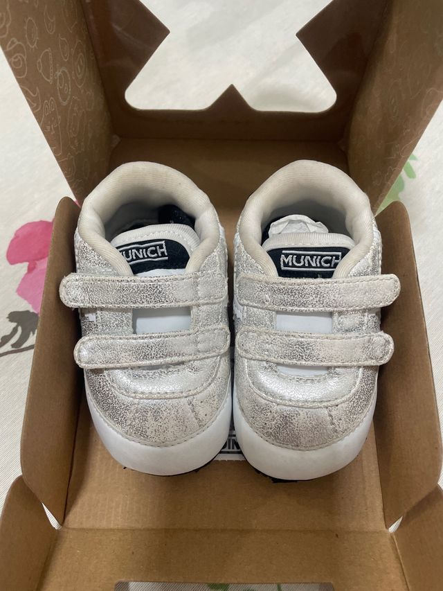 Bambas bebé Munich plateadas