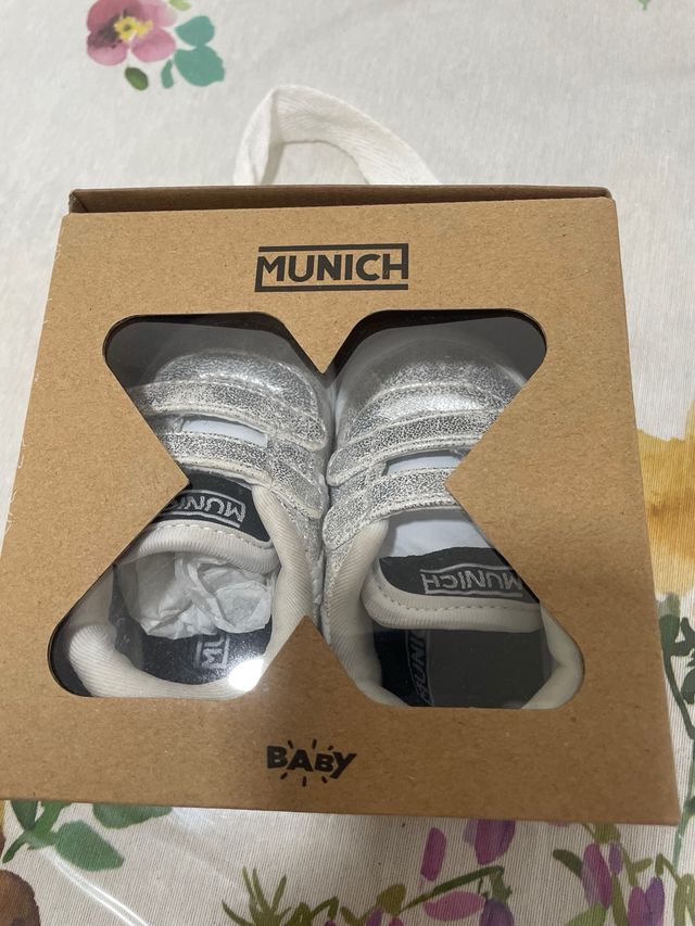 Bambas bebé Munich plateadas