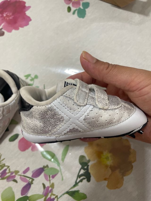 Bambas bebé Munich plateadas