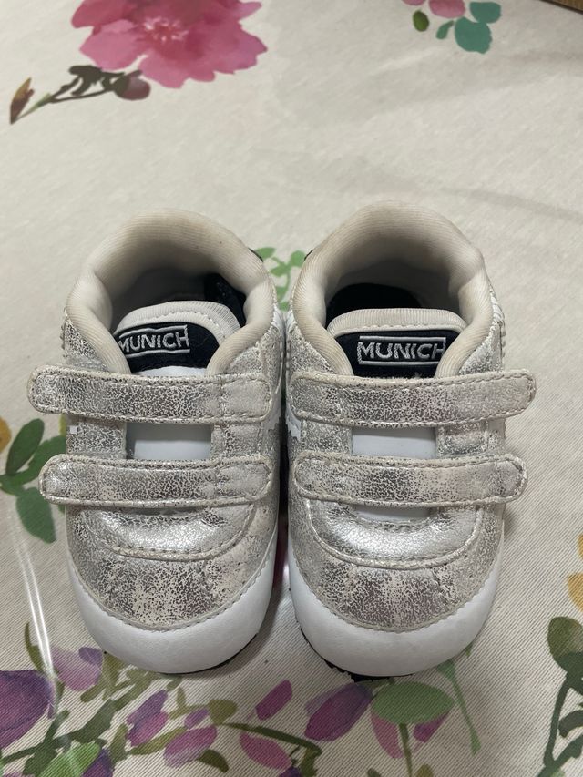 Bambas bebé Munich plateadas