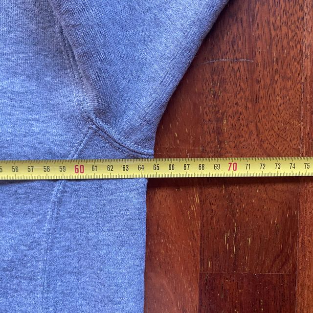 Sudadera Russell Gris No Capucha Vintage Americano