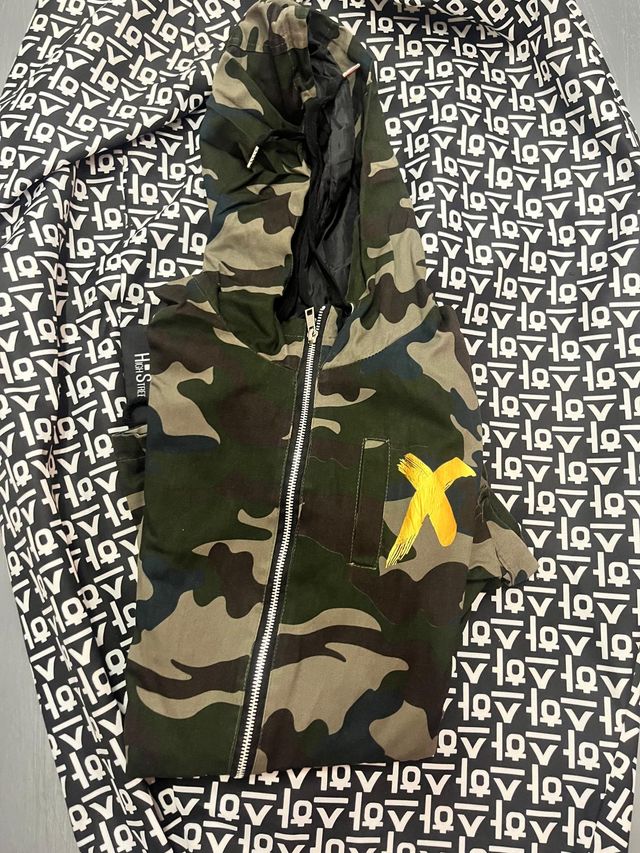 Chaqueta militar camuflaje X dorada