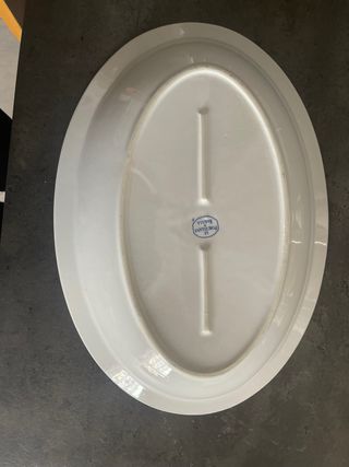 Pirofila Ovale in Ceramica Bianca