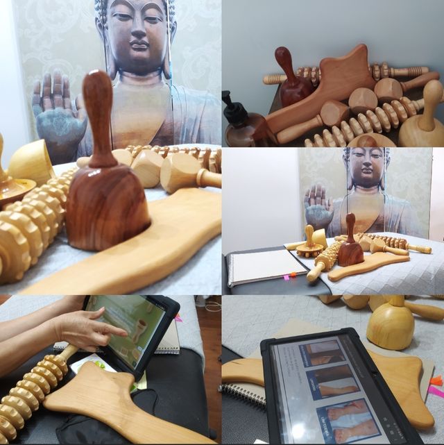 Talleres maderoterapia y quiromasaje 