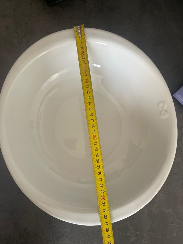 Pirofila rotonda in porcellana bianca