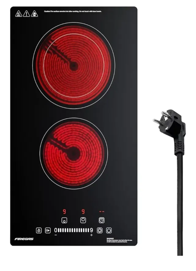 Placa Vitrocerámica FIREGAS 2 fuegos 3400W