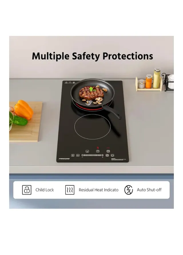 Placa Vitrocerámica FIREGAS 2 fuegos 3400W