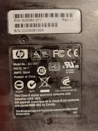 Teclado HP Negro USB