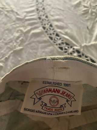 Gorra Emporio Armani Tejano Lavado