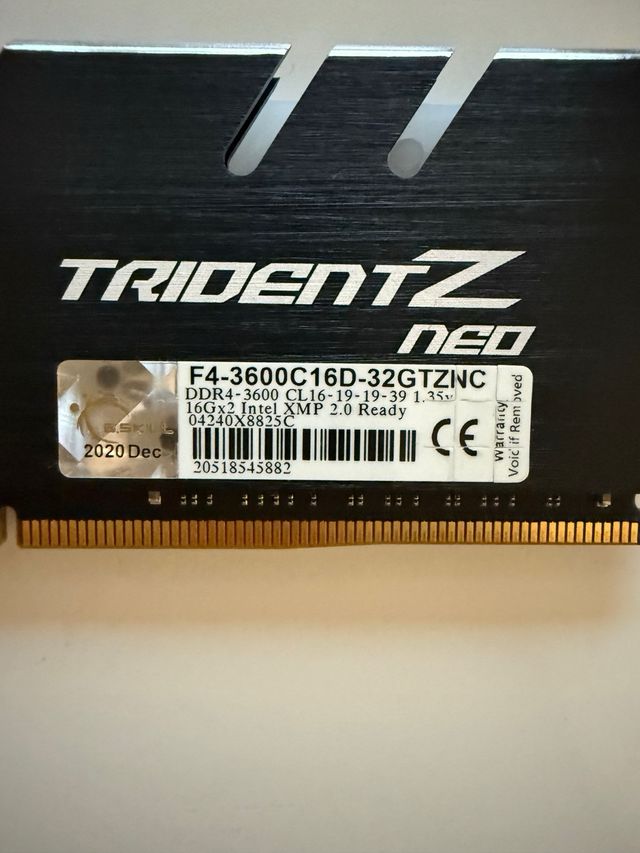 Memoria RAM G.Skill Trident Z Neo DDR4 3600 32GB