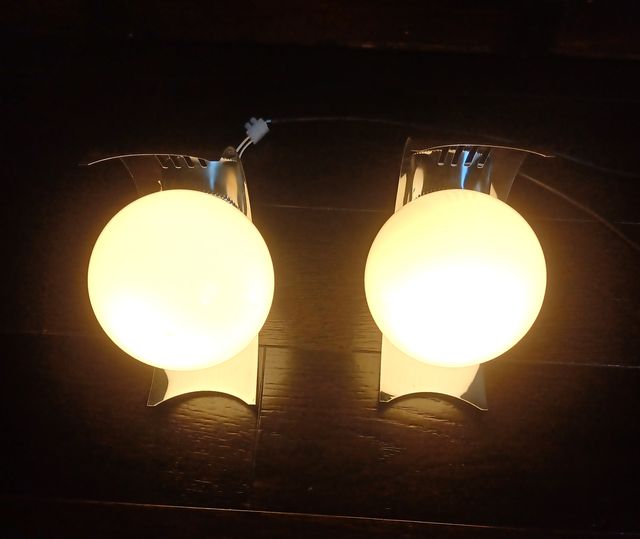 Pareja Apliques Space Age futurista Espanha 70's