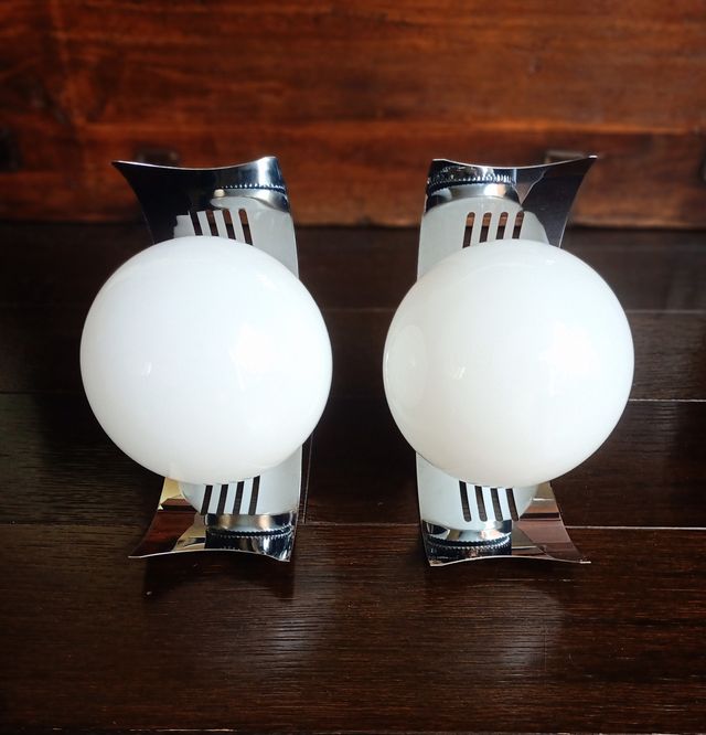 Pareja Apliques Space Age futurista Espanha 70's