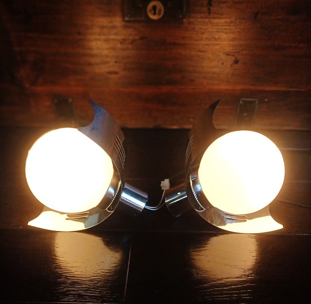 Pareja Apliques Space Age futurista Espanha 70's