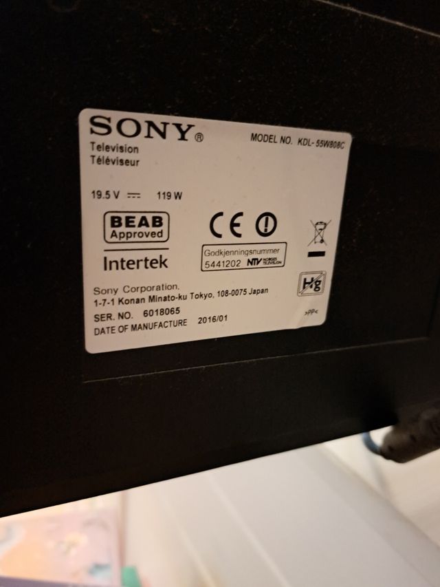 TV Sony 55"