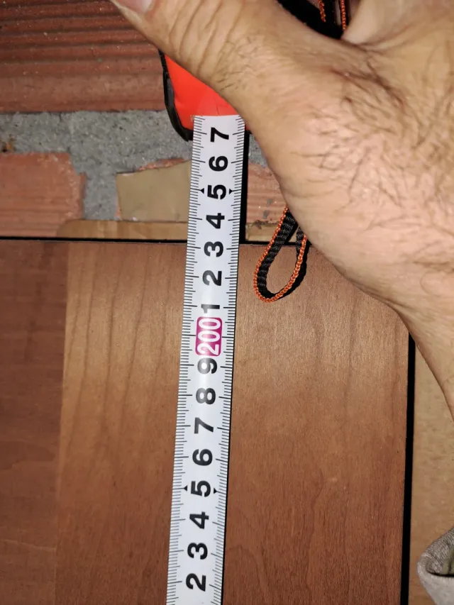 Puerta madera maciza 203x62.5 cm nueva