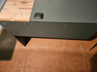 Escritorio 120x45 con USB Nogal Antracita