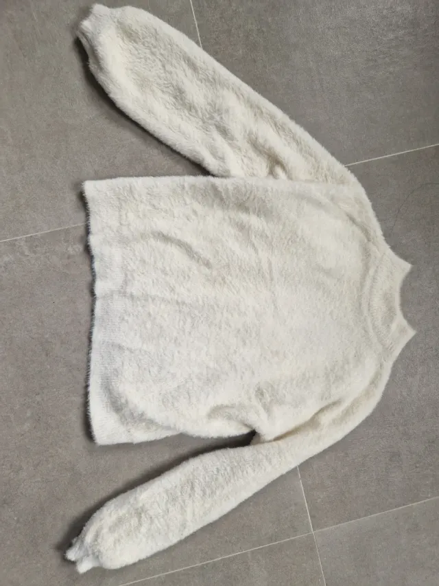 Jersey pelito Bershka blanco talla XS