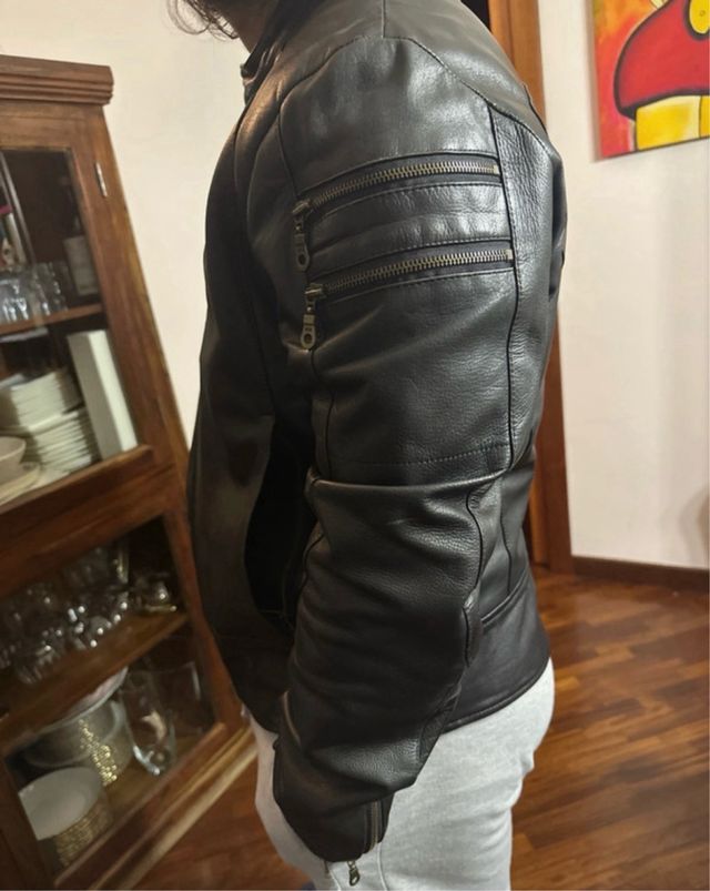 Giacca vera pelle uomo XL