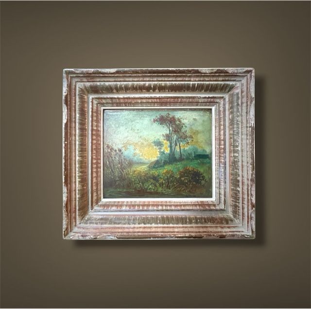 óleo impresionista francés fin XIX ini XX