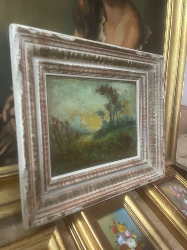 óleo impresionista francés fin XIX ini XX