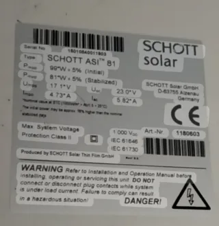 Placa solar Schott Solar