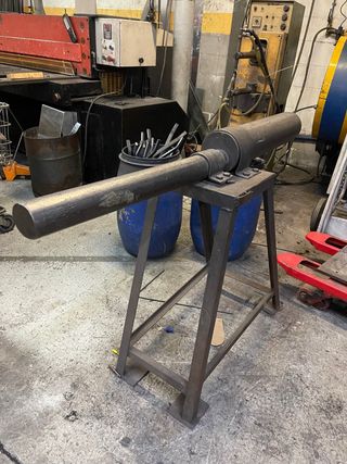 Curvadora rodillos metal / Mandril