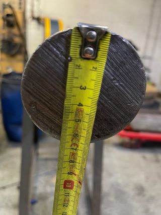 Curvadora rodillos metal / Mandril