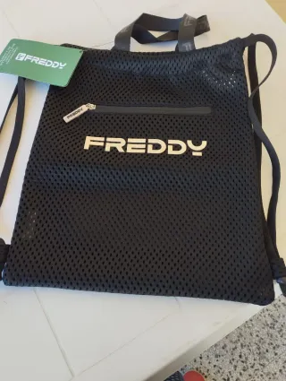 Sacca zaino Freddy nera poliestere riciclato