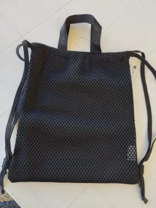 Sacca zaino Freddy nera poliestere riciclato