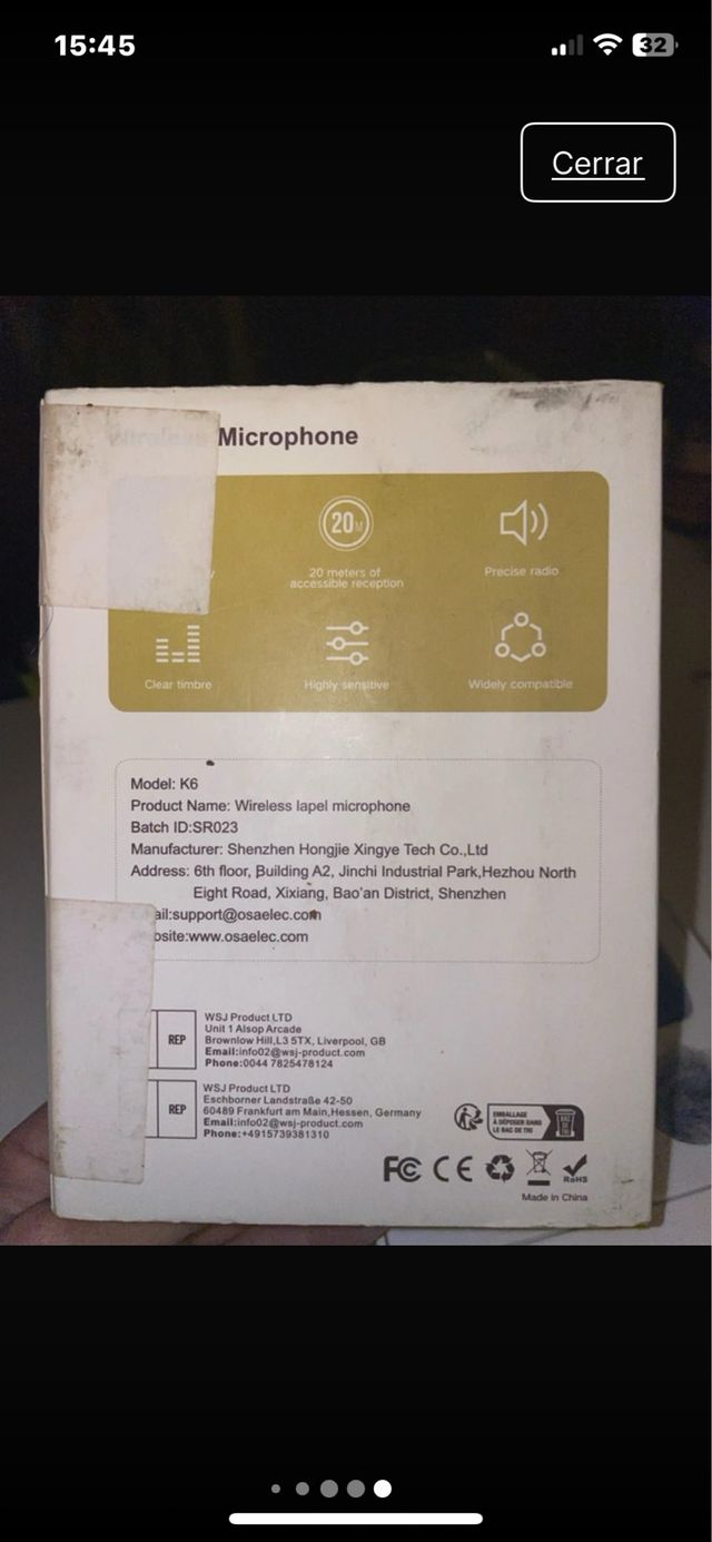 Micrófono Inalámbrico OSA x2