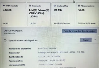 Portátil Acer Spin111-31. Intel Celeron. Tactil