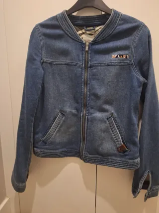 Chaqueta vaquera bomber azul