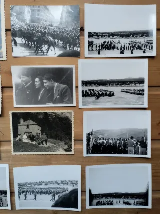 Lote de fotografías antiguas de militares