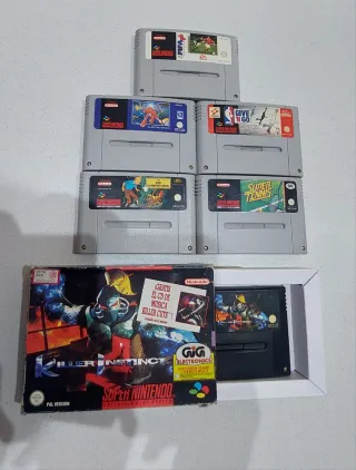 Supernintendo snes super nintendo con 6 giochi