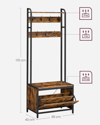 Appendiabiti con Scarpiera a Ribalta, Mobile da In