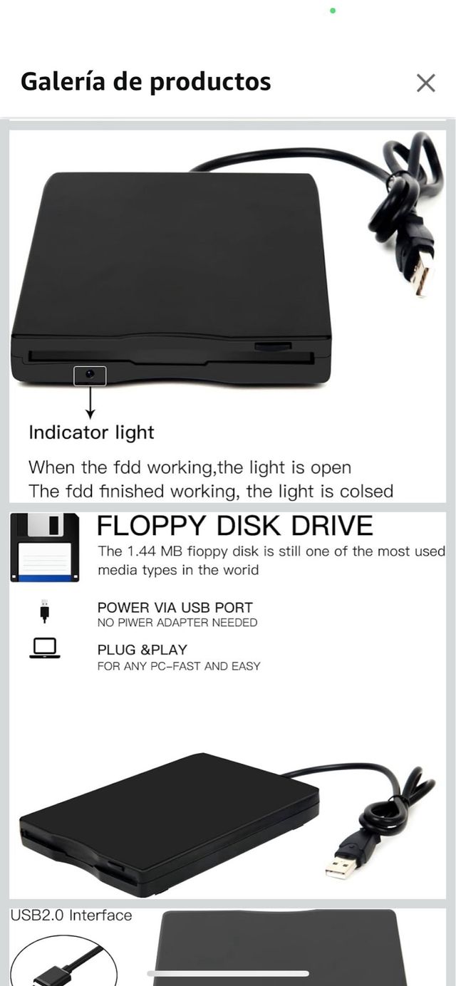 Unidad Disquete USB Kinetxiaxia 1,44MB Externa