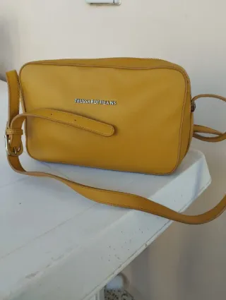 Borsa Trussardi Jeans Gialla Tracolla Zip