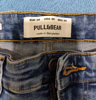 Pantalón vaquero Pull&Bear azul