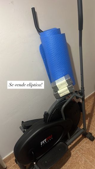 Elíptica Fitfiu Fitness Negra