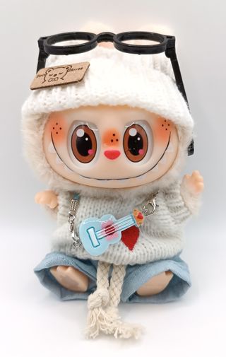 Vestito Labubu Outfit Cuore Chitarra Doll NUOVO