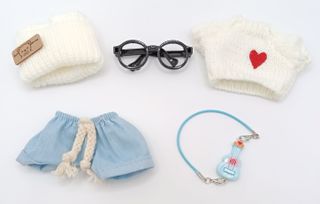 Vestito Labubu Outfit Cuore Chitarra Doll NUOVO